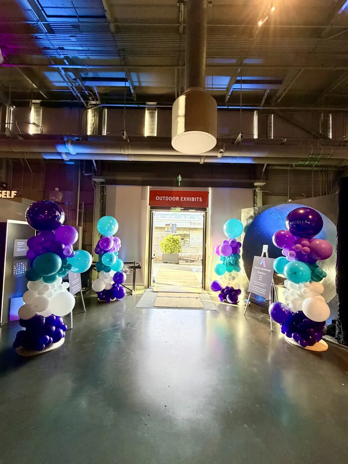 Arcellx Corporate Event Entrance Balloon Columns — view 02