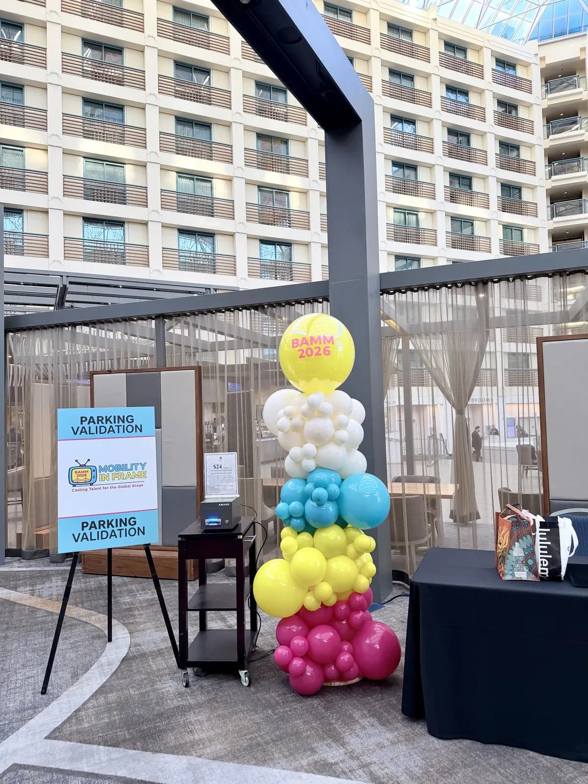 BAMM Mobility In Frame 2026 Balloon Column Hyatt SFO — view 02