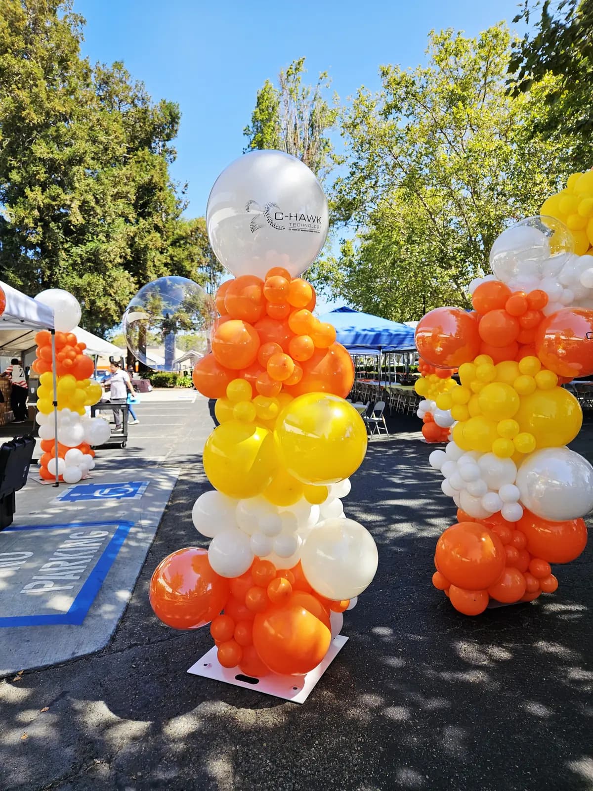 C-Hawk Technology Corporate Event Balloon Column — view 02