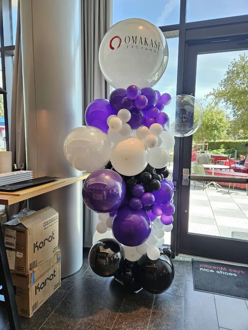 Omakase Exchange Corporate Event Balloon Column — view 05