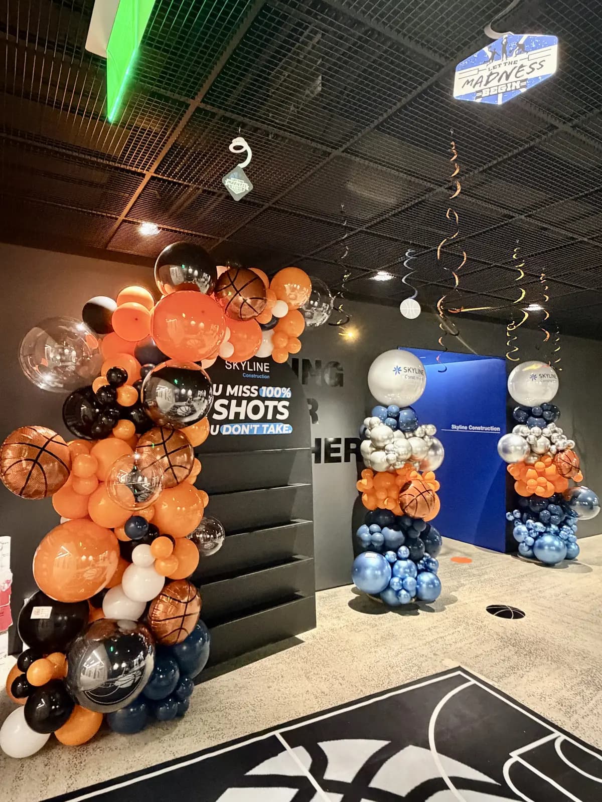 Skyline Construction March Madness Event Space Columns — view 02