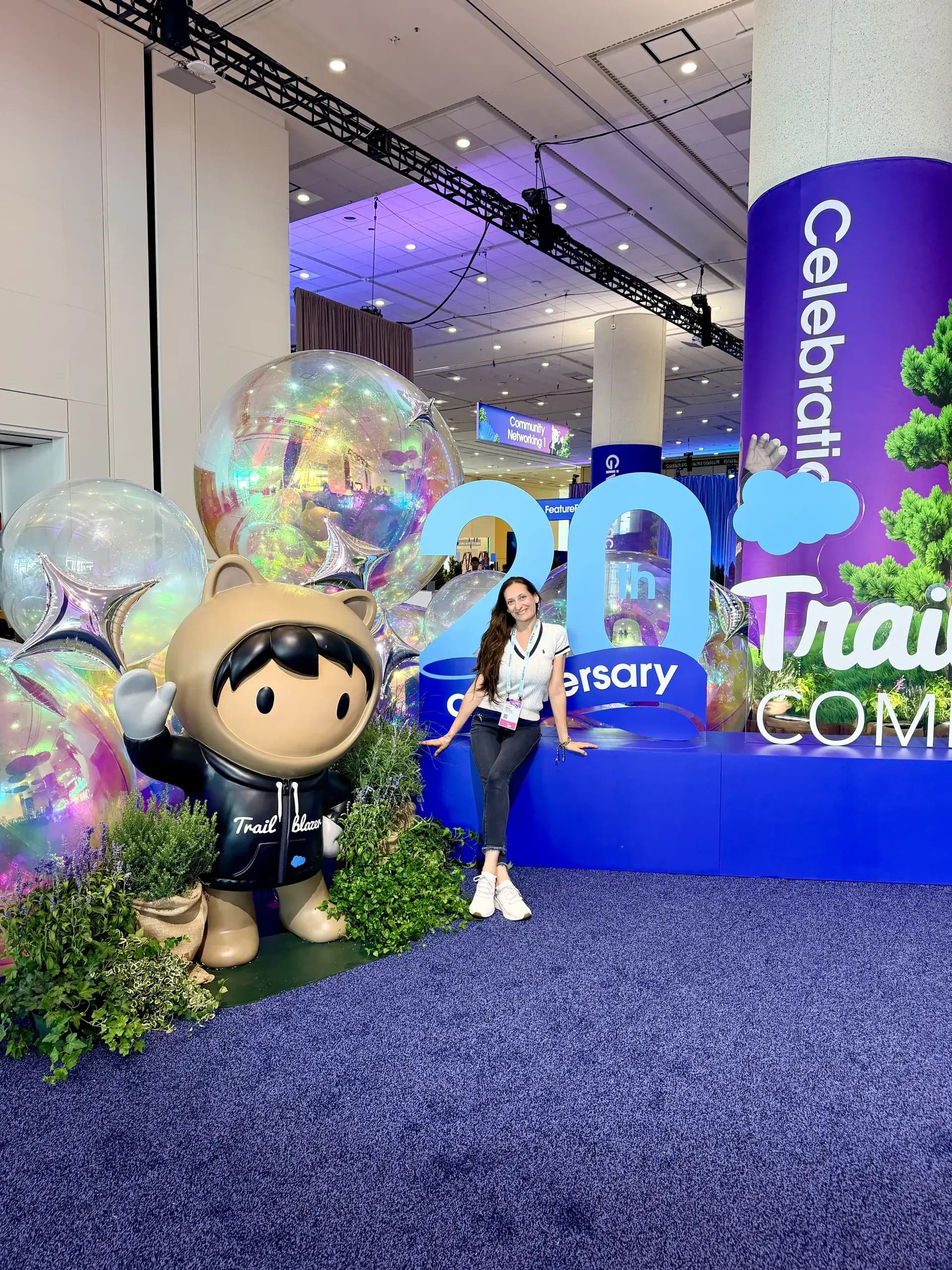 Salesforce's Dreamforce 2026 in San Francisco, California: large-scale branded balloon installation with mascot display, view 8 of 8.