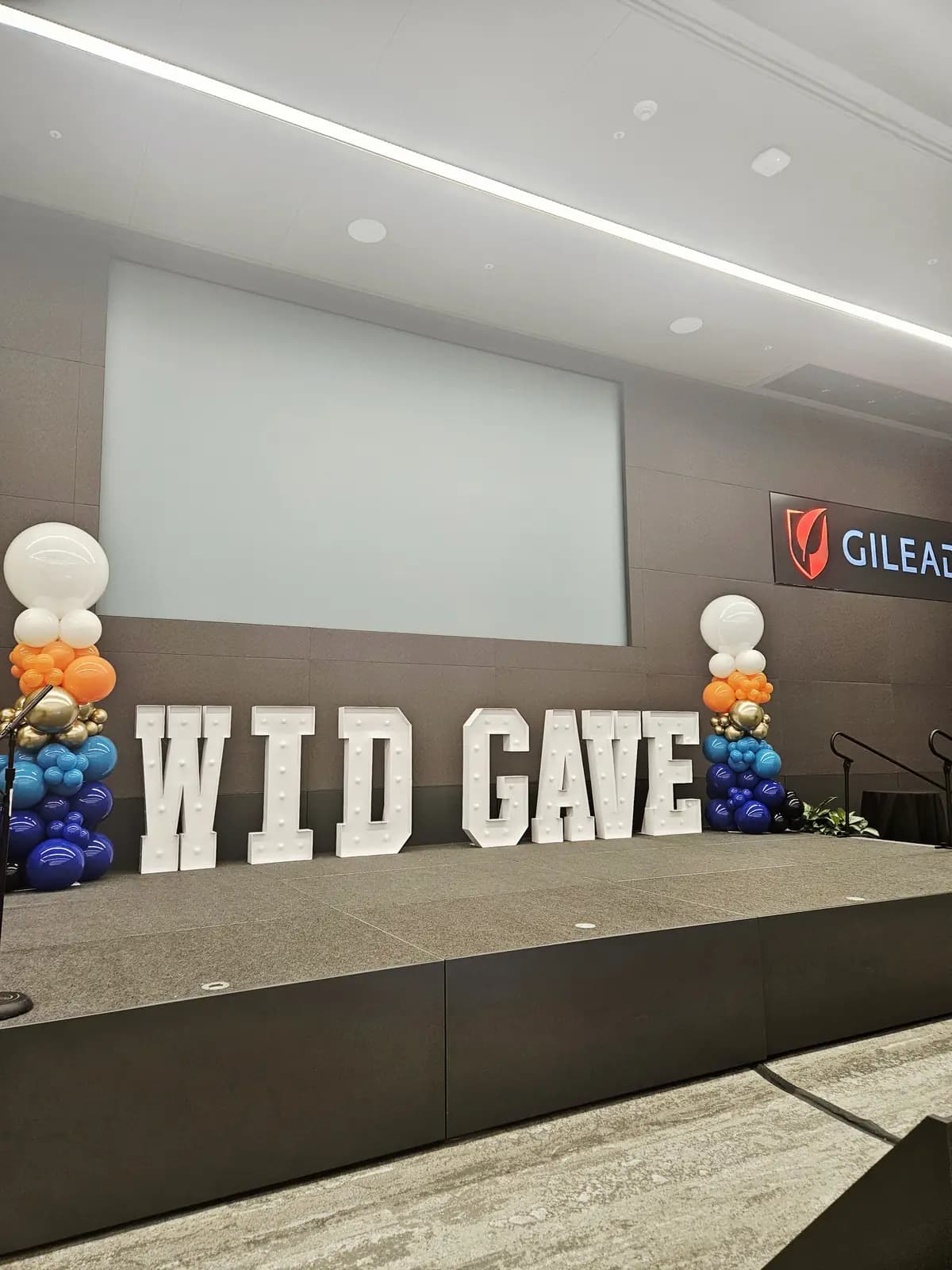 Gilead Wild Gate Corporate Event Balloon Columns Foster City — view 01