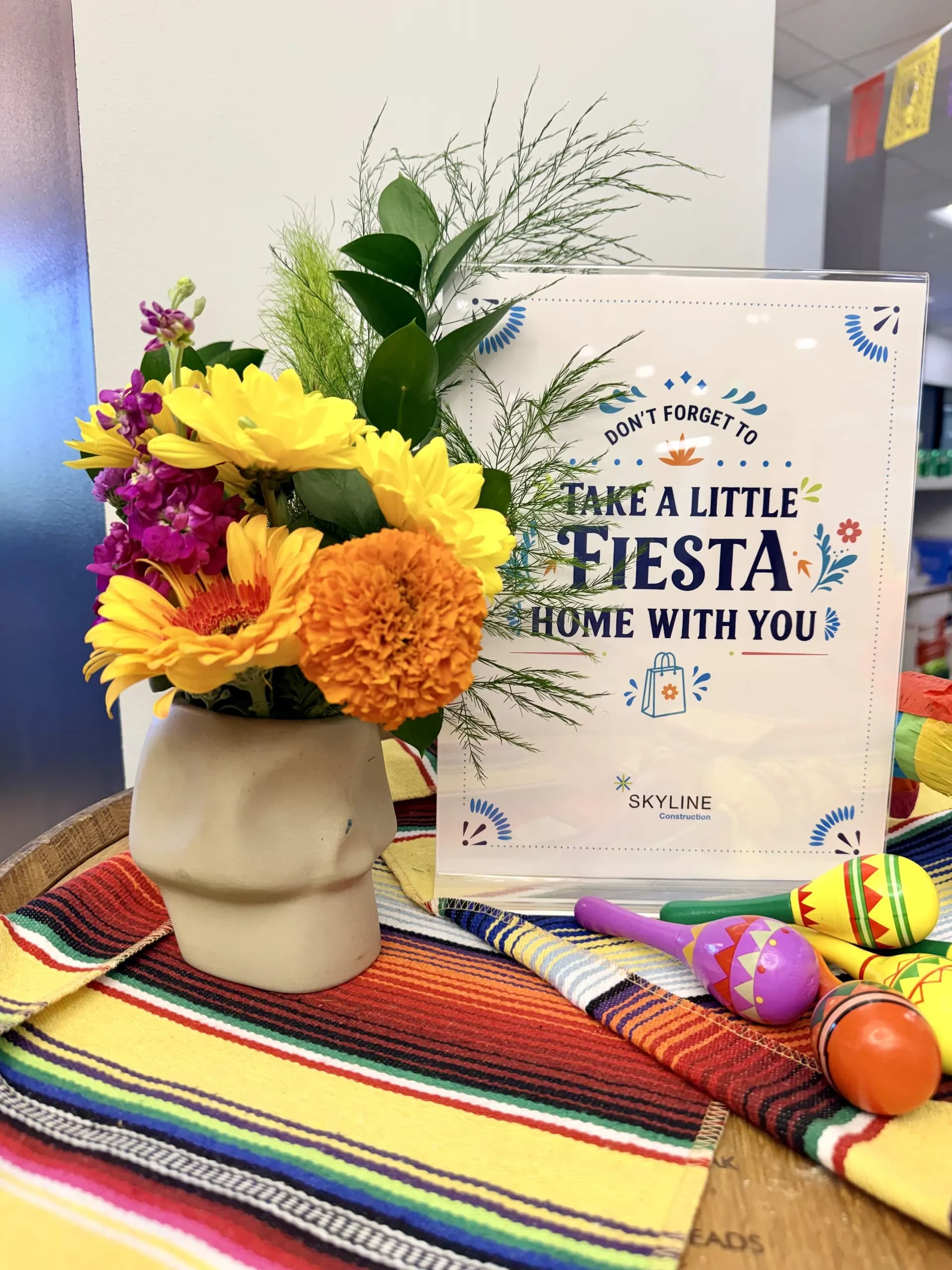 Balloon photo zone with fresh flowers and centerpieces, Office Celebration, San Jose, California — view 7 of 8.